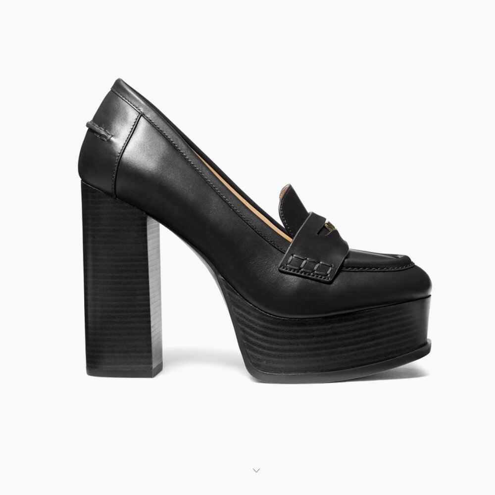 MICHAEL Michael Kors Black Platform Loafers